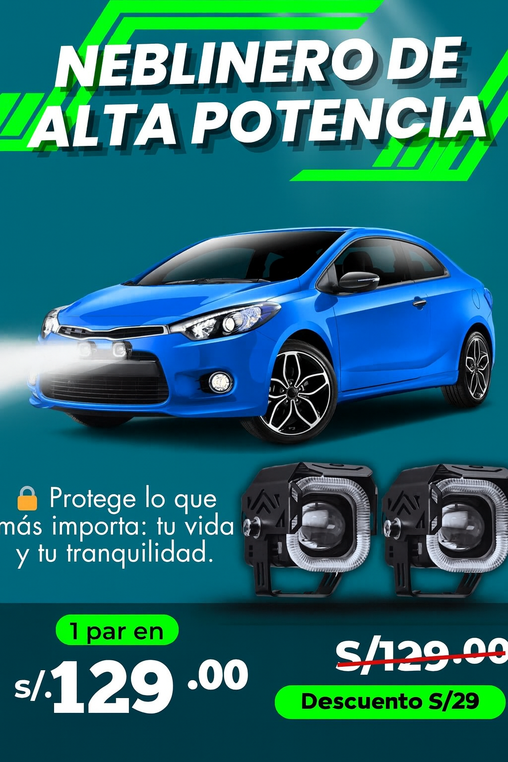 EXPLORADOR NEBLINERO - 12 Y 24 VOLTIOS