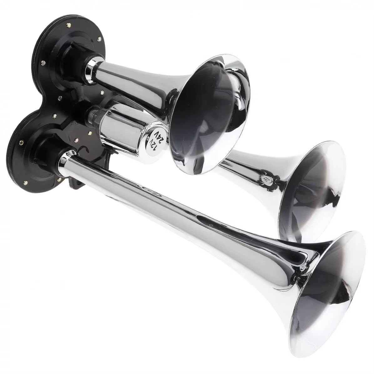 CORNETA DE AIRE 3 TROMPETAS (12V–24V)