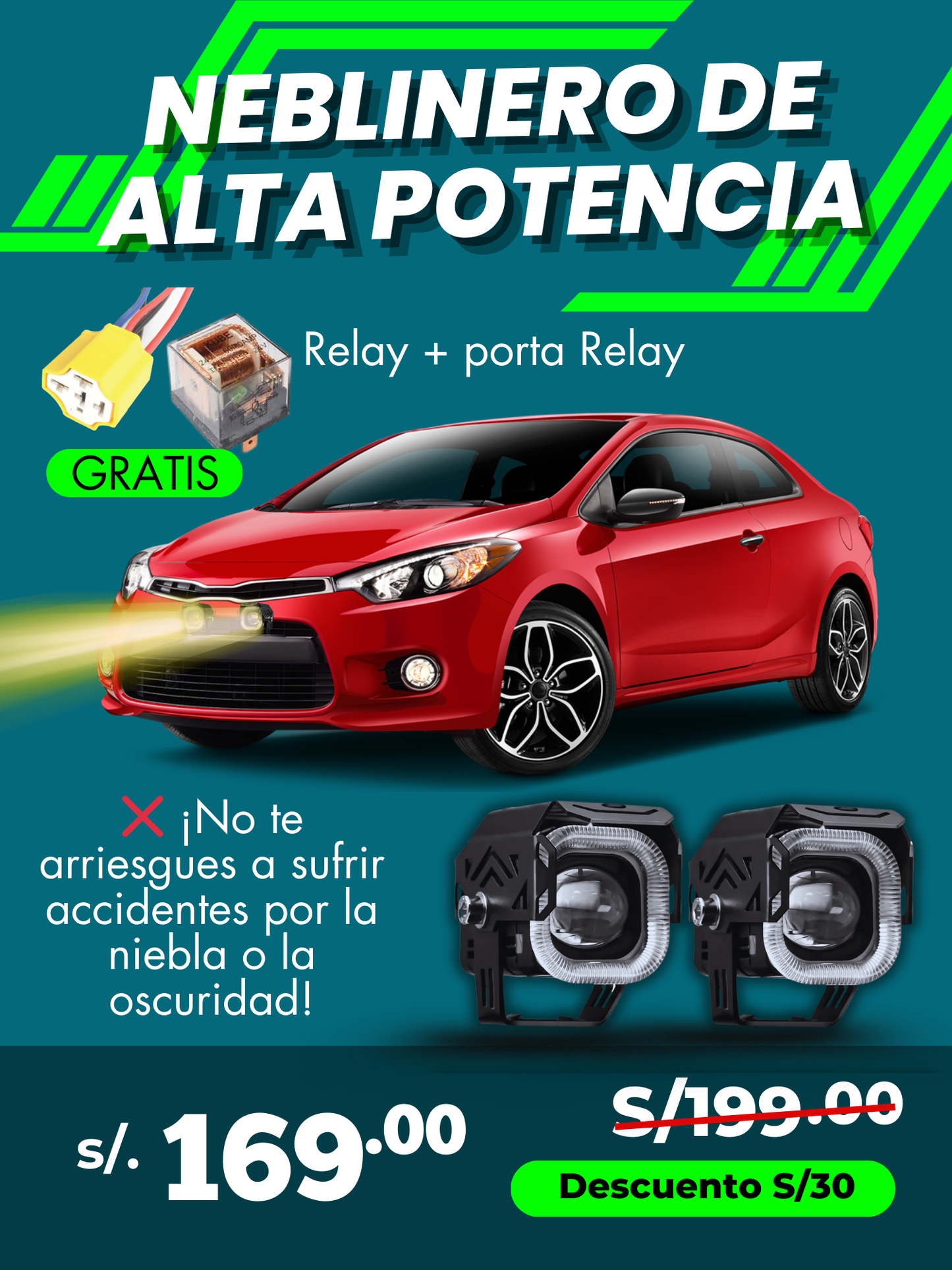 Neblinero Lupa De Alta Potencia