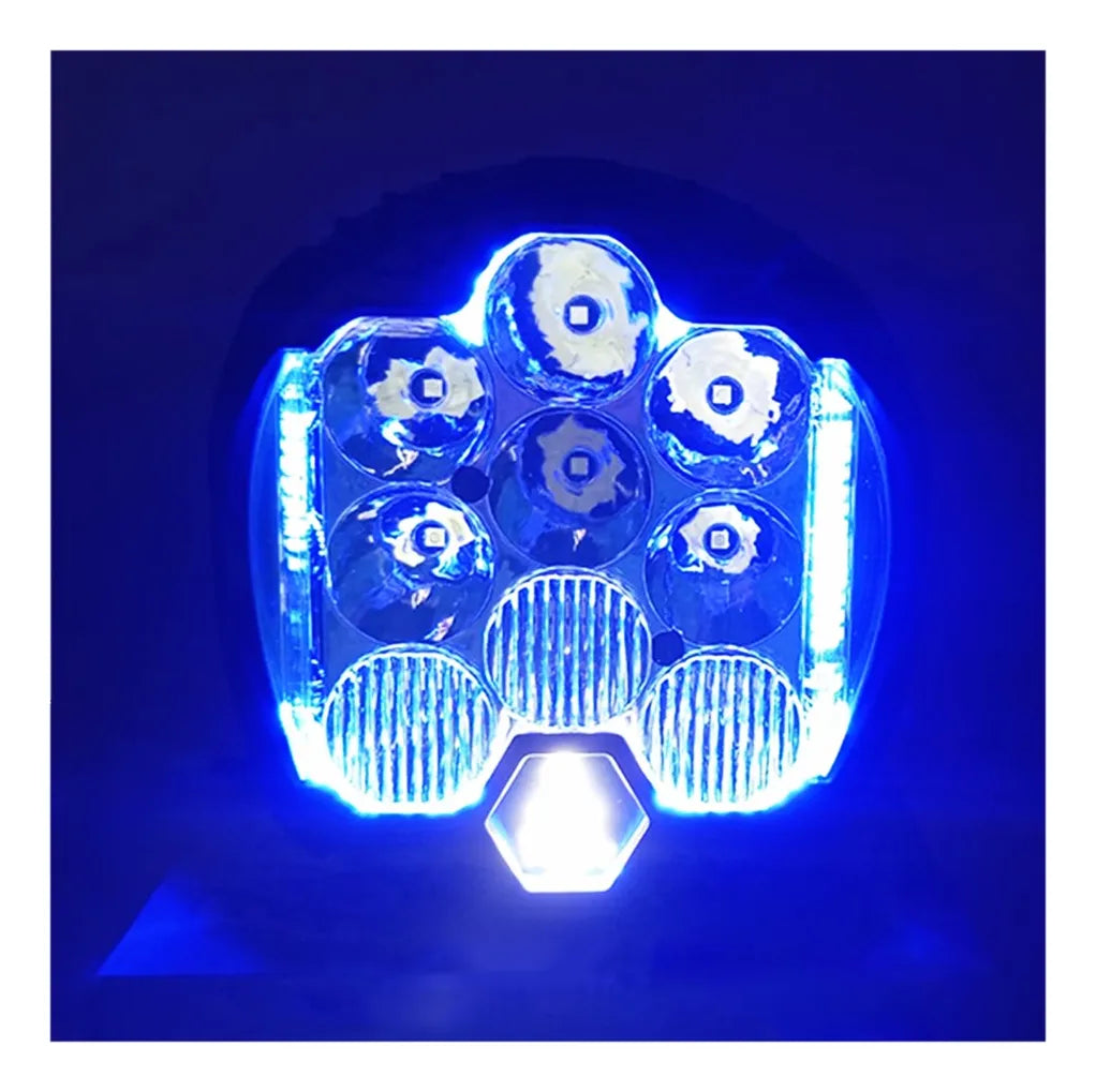 Par Faro Force Iron 7 PuLG 180w Neblinero 12/36v Auto Camion