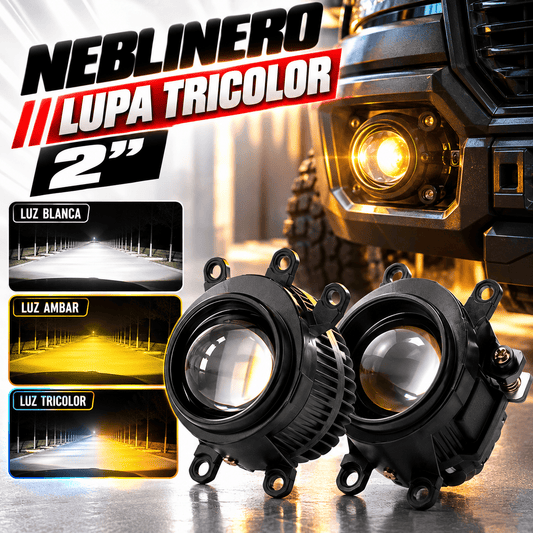 Neblinero lupa Tricolor 2"