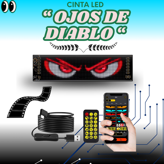 Cinta LED "OJOS DE DIABLO "